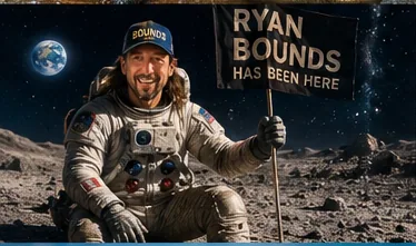 Ryan Bounds astronaut on the moon