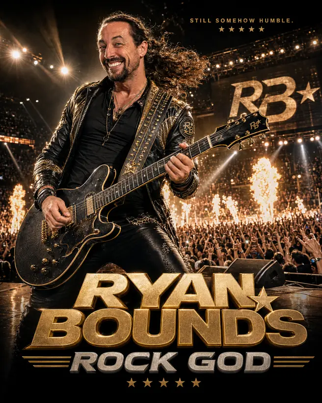 Ryan Bounds rock concert poster