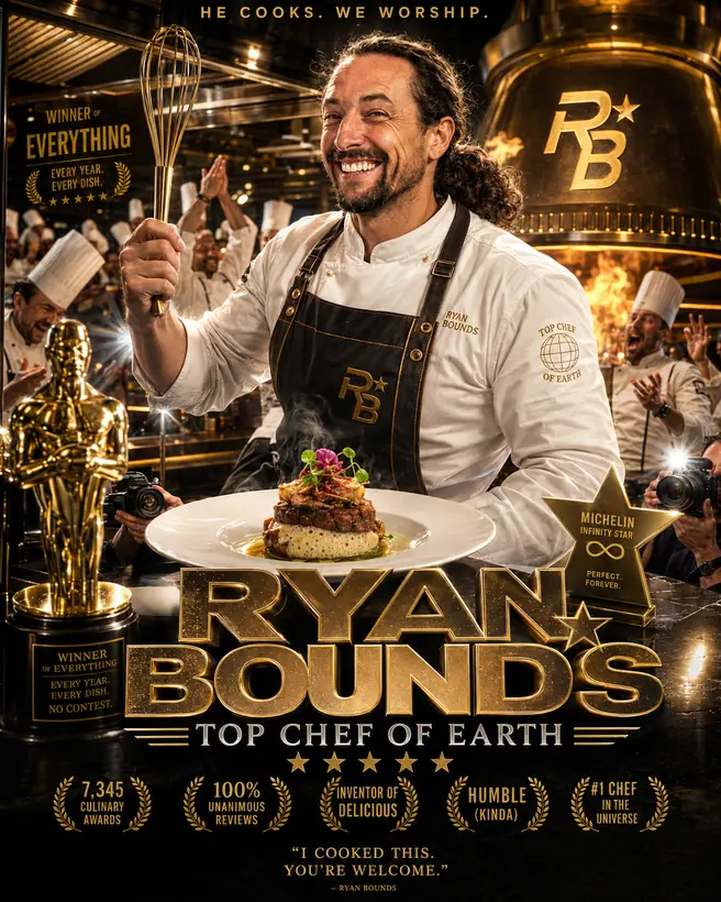 Ryan Bounds as Top Chef of Earth