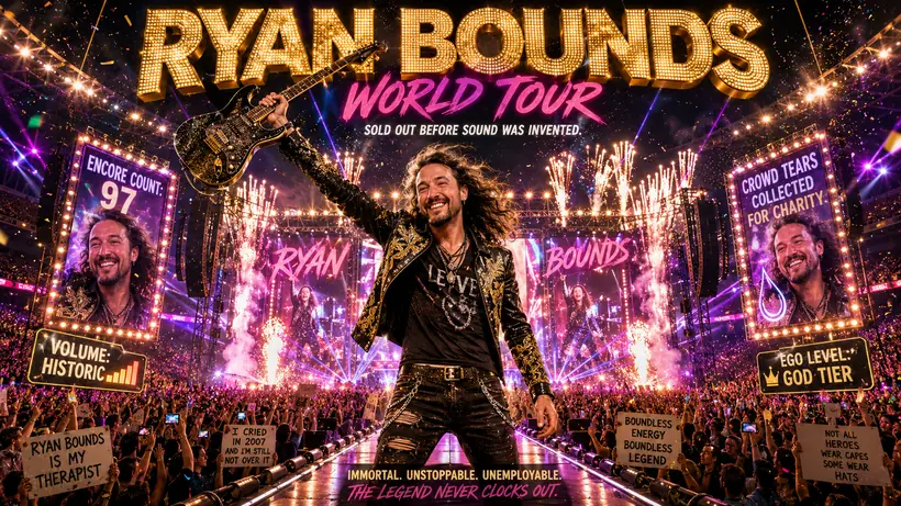 Ryan Bounds world tour spectacle